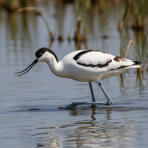 Avocette élégante
