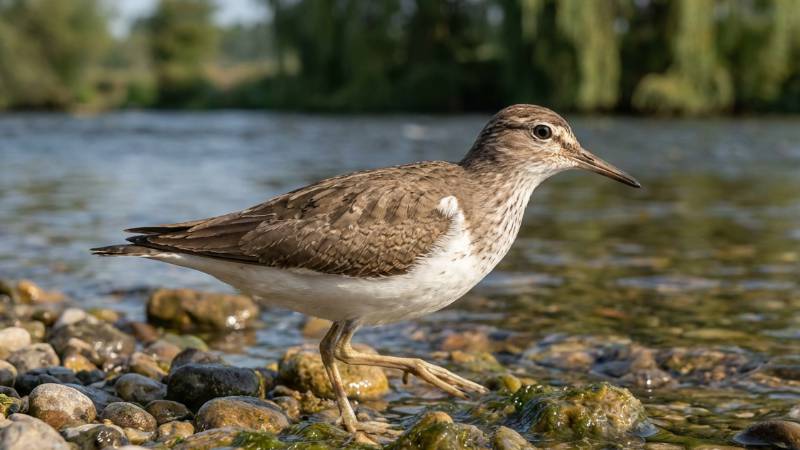 Chevalier guignette de profil