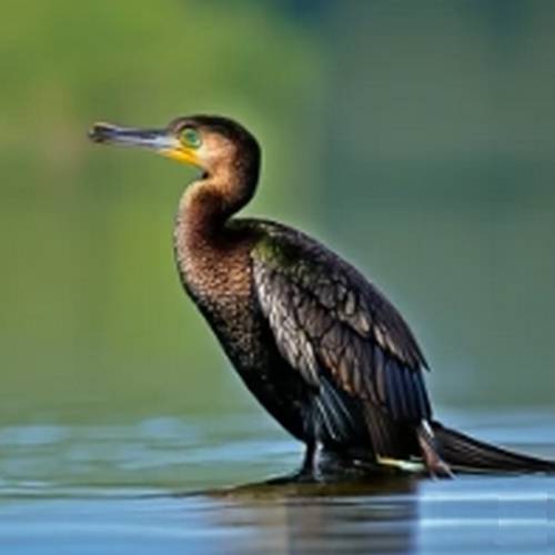 A beautyfull great cormorant