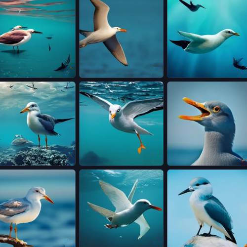 les oiseaux de mer en 9 espèces