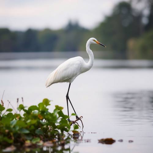 Little Egret in flight